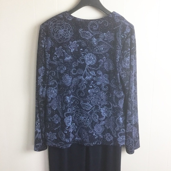 Drapers & Damon’s Maxi Dress Jacket Size 12 Blue - Picture 5 of 5